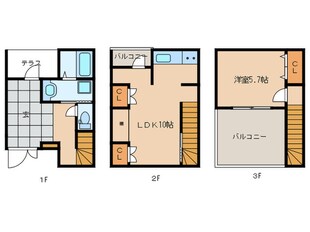 杢の長屋の物件間取画像